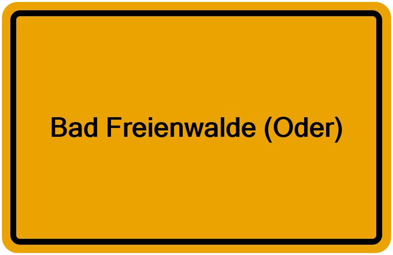 Handelsregister Bad Freienwalde (Oder)